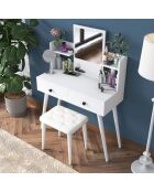 BJ159 make-uptafel - 3998 wit - 103x133,8x40 cm/45x35 cm