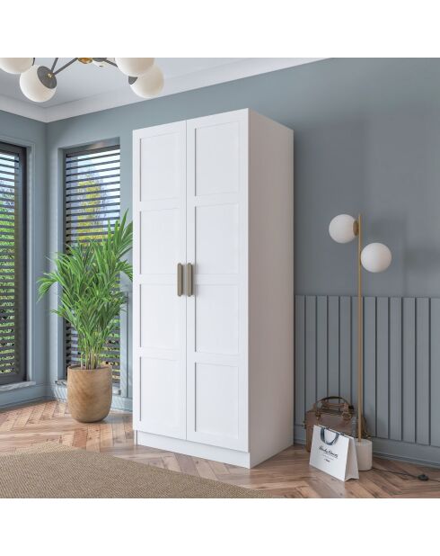 Armario BA188 - 4569 blanco - 90 x 210 x 57,5 cm