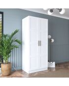 Armadio BA188 - 4569 bianco - 90 x 210 x 57,5 cm