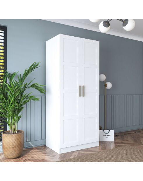 Armario BA188 - 4569 blanco - 90 x 210 x 57,5 cm