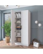 Armadio BA188 - 4569 bianco - 90 x 210 x 57,5 cm