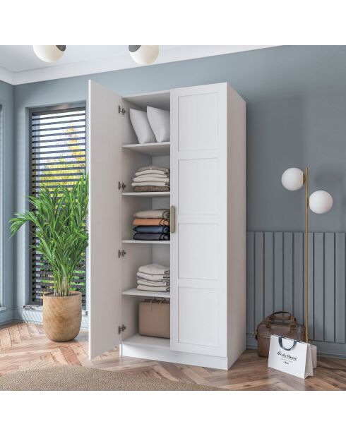 Armario BA188 - 4569 blanco - 90 x 210 x 57,5 cm