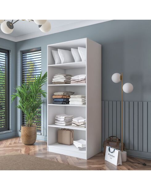 Armario BA188 - 4569 blanco - 90 x 210 x 57,5 cm