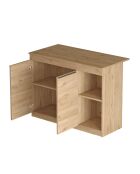 OR2-S eikenhouten keukentafel - 120x88,2x60 cm
