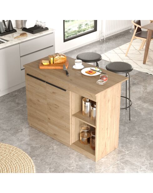 OR2-S eikenhouten keukentafel - 120x88,2x60 cm
