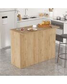 OR2-S eikenhouten keukentafel - 120x88,2x60 cm