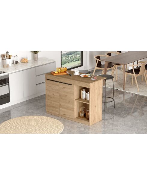 OR2-S eikenhouten keukentafel - 120x88,2x60 cm