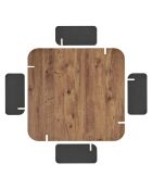 Marais salontafel Atlantic denne/antraciet - 117x35x117 cm