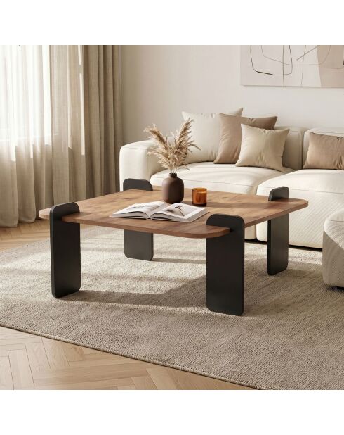 Marais salontafel Atlantic denne/antraciet - 117x35x117 cm