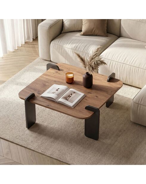 Marais salontafel Atlantic denne/antraciet - 117x35x117 cm