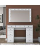Tavolo da trucco BJ196 - 5170 bianco - 120 x 81,6 x 44,5 cm/120 x 71,8 x 15 cm