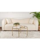 Aurum 80 salontafel goud/transparant - 80x43x80 cm