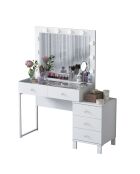 Tavolo da trucco BJ150 - 3867 bianco - 120 x 141,8 x 40 cm
