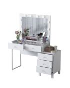 Tavolo da trucco BJ150 - 3867 bianco - 120 x 141,8 x 40 cm