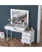 Tavolo da trucco BJ150 - 3867 bianco - 120 x 141,8 x 40 cm