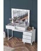 Tavolo da trucco BJ150 - 3867 bianco - 120 x 141,8 x 40 cm