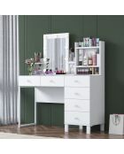 Tavolo da trucco BJ141 - 3837 bianco - 120 x 136,8 x 40 cm