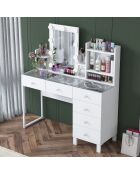 Tavolo da trucco BJ141 - 3837 bianco - 120 x 136,8 x 40 cm