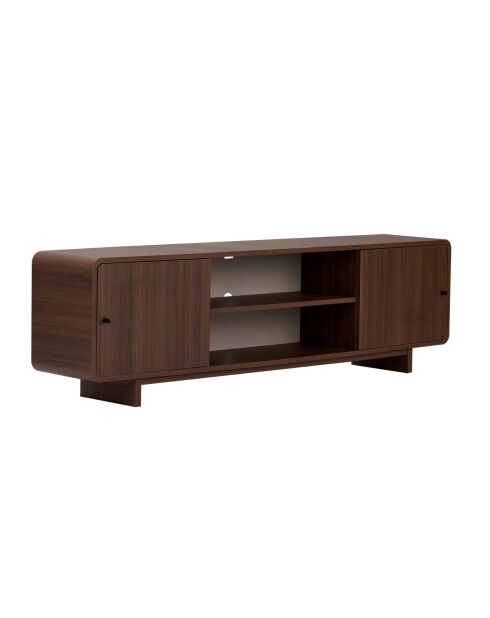 Meuble TV Mirel noyer - 180x52x34 cm