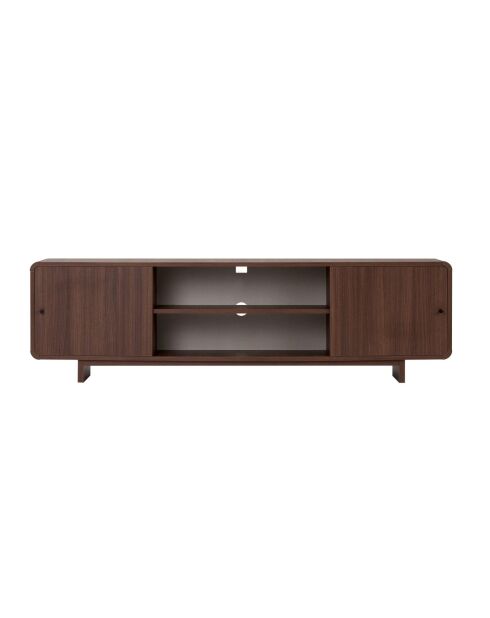Meuble TV Mirel noyer - 180x52x34 cm