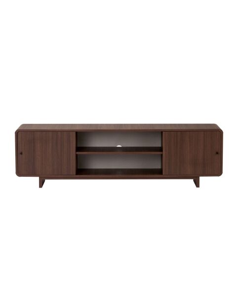 Meuble TV Mirel noyer - 180x52x34 cm