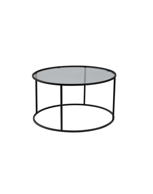 Salontafel Aurum 80 zwart/grijs - 80x43x80 cm