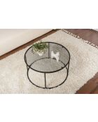 Salontafel Aurum 80 zwart/grijs - 80x43x80 cm
