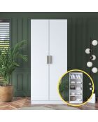 Armadio BA160 - 4525 bianco - 90 x 210 x 57,5 cm