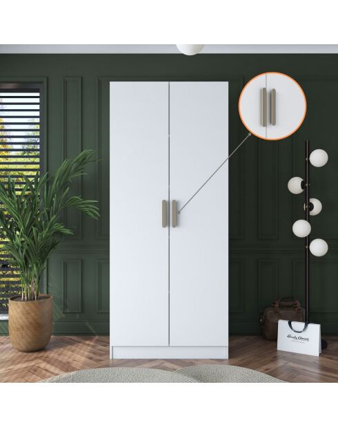 Armario BA160 - 4525 blanco - 90 x 210 x 57,5 cm
