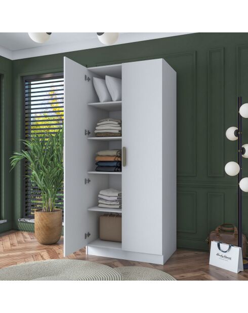 Armario BA160 - 4525 blanco - 90 x 210 x 57,5 cm