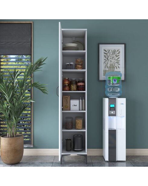 Armoire multifonctionnelle JE252 - 4734 blanc - 40x204,2x45 cm