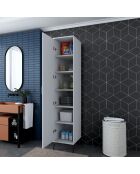 Armoire multifonctionnelle JE252 - 4734 blanc - 40x204,2x45 cm