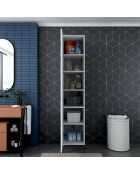 Armoire multifonctionnelle JE252 - 4734 blanc - 40x204,2x45 cm