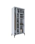 Armoire de toilette KC103 - 4679 blanc - 90 x 198,6 x 45 cm