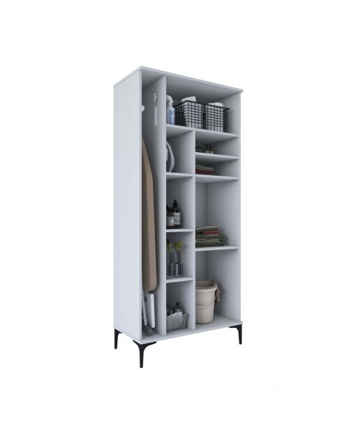 Armoire de toilette KC103 - 4679 blanc - 90 x 198,6 x 45 cm