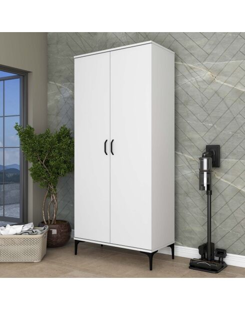 Armoire de toilette KC103 - 4679 blanc - 90 x 198,6 x 45 cm