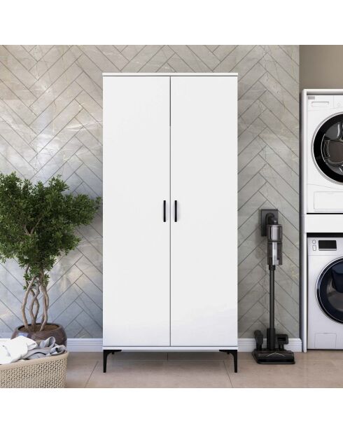 Armoire de toilette KC103 - 4679 blanc - 90 x 198,6 x 45 cm