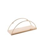 Étagère murale Dekoratif Duvar Rafı 2 doré/marron - 41x17x16 cm