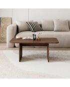 Pietra Milan salontafel in notenhout - 100x42x60 cm