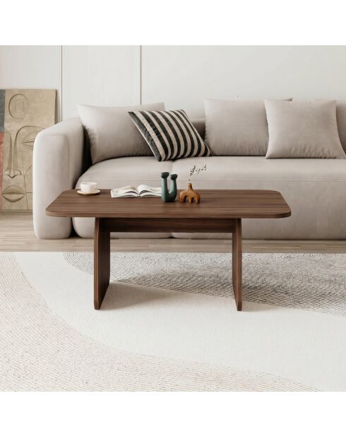Pietra Milan salontafel in notenhout - 100x42x60 cm