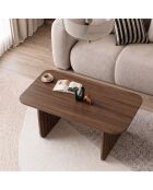 Pietra Milan salontafel in notenhout - 100x42x60 cm