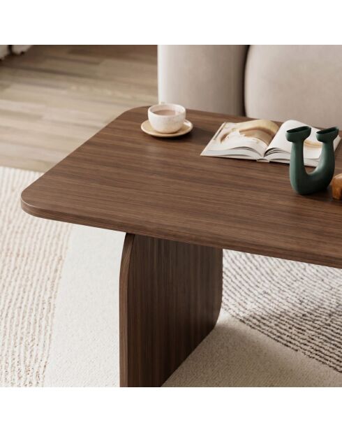 Pietra Milan salontafel in notenhout - 100x42x60 cm