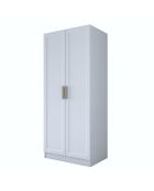 Armadio BA202 - 4593 bianco - 90 x 210 x 57,5 cm