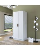 Armadio BA202 - 4593 bianco - 90 x 210 x 57,5 cm