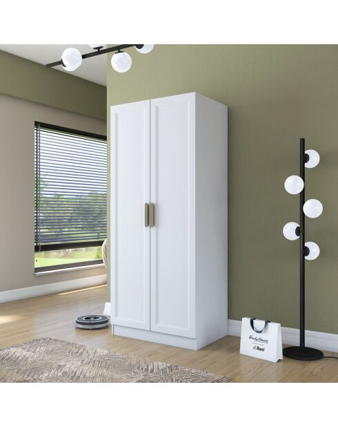 Armadio BA202 - 4593 bianco - 90 x 210 x 57,5 cm