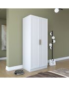 Armadio BA202 - 4593 bianco - 90 x 210 x 57,5 cm