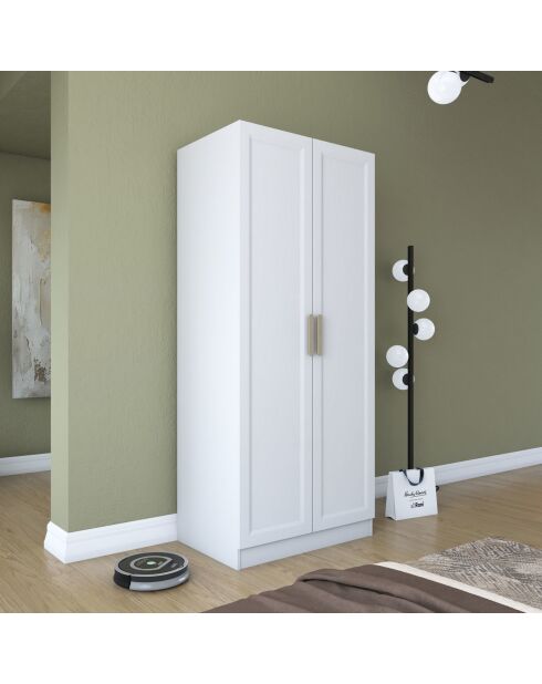 Armadio BA202 - 4593 bianco - 90 x 210 x 57,5 cm