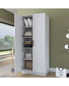Armadio BA202 - 4593 bianco - 90 x 210 x 57,5 cm