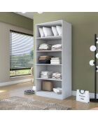 Armadio BA202 - 4593 bianco - 90 x 210 x 57,5 cm