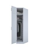 Armadio BA213 - 4689 bianco - 91 x 255 x 57,5 cm